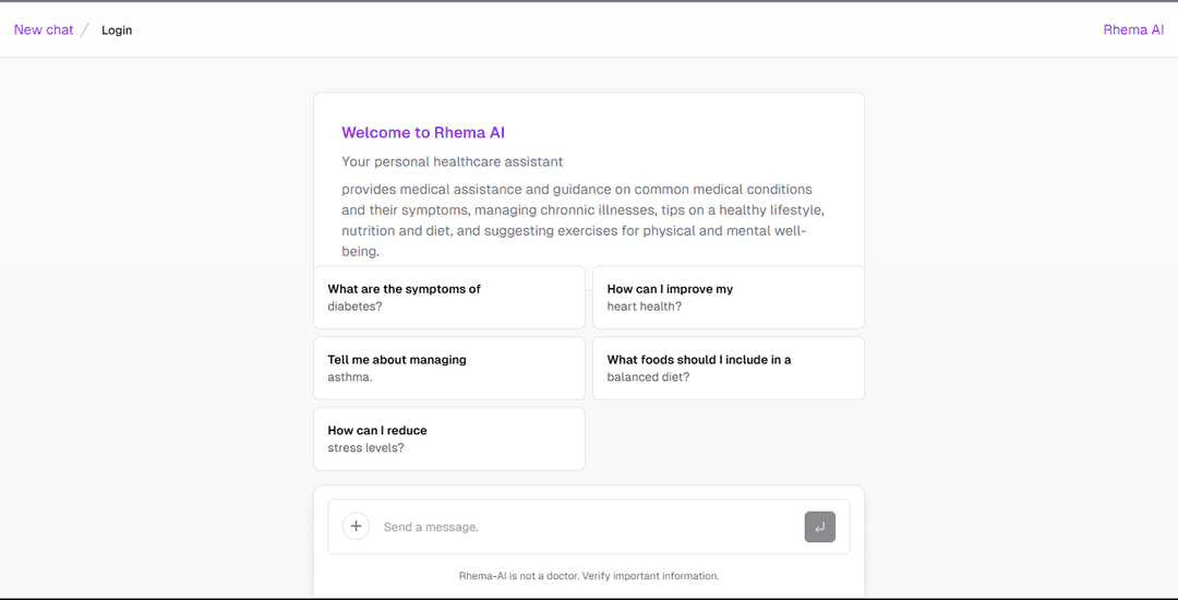 Rhema-AI – AI Healthcare Assistant